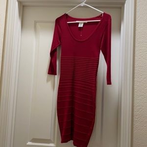 Red, Max studio, xs, sweater dress.